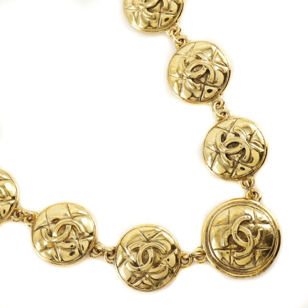 CHANEL Gold Logo Necklace